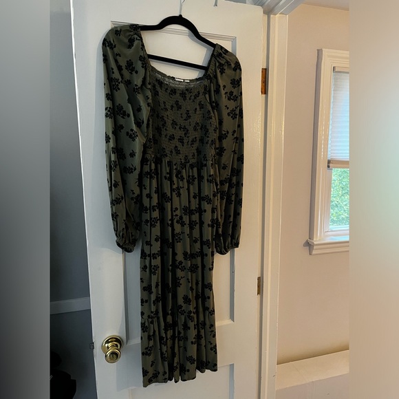 Gap Print Square Neck Midi Dress - Picture 3 of 3